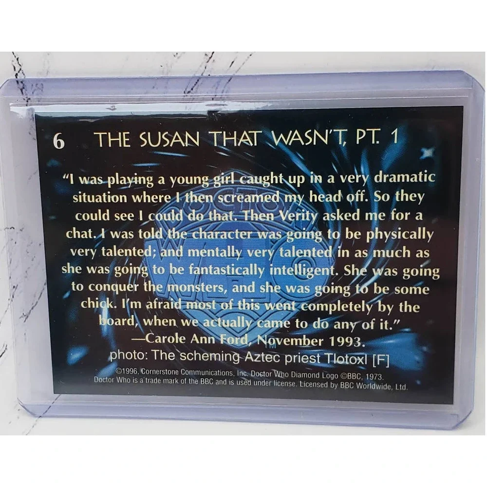 1996 Cornerstone Doctor Who Series 4 The Susan That Wasn't #06